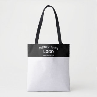 Editable Business Name, Website & Uploaded Logo トートバッグ