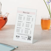 Editable Business Price List Template | Spa, Nail  台座サイン (インサイチュ)