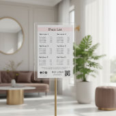 Editable Business Price List Template | Spa, Nail  台座サイン