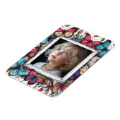 Editable Butterflies Photo Frame マグネット (左側)