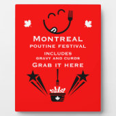 Editable Canadian Poutine Festival フォトプラーク (正面)