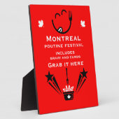 Editable Canadian Poutine Festival フォトプラーク (側面)