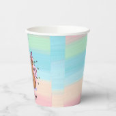 Editable Capybara Birthday Party Cup  紙コップ (左)