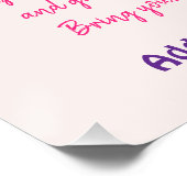 Editable Cherry Blossom Picnic Poster  ポスター (コーナー)