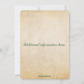 Editable Christmas Candy Cane Bough and Sleigh 招待状 (裏面)