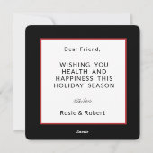 Editable Christmas Holiday Train シーズンカード (裏面)