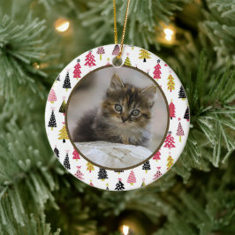 Editable Christmas Pet Photo Decoration セラミックオーナメント