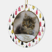 Editable Christmas Pet Photo Decoration セラミックオーナメント (左)
