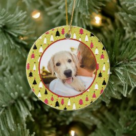 Editable Christmas Pet Photo Decoration セラミックオーナメント