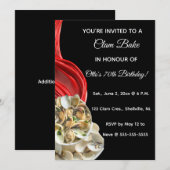Editable Clam Bake Invitations 招待状 (正面/裏面)