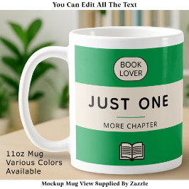 Editable Classic Retro Paperback Book Cover Green コーヒーマグカップ