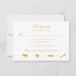 EDITABLE COLOR返信カードとメニューアイコン 招待状