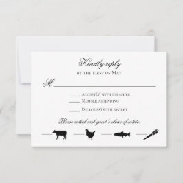 EDITABLE COLOR返信カードとメニューアイコン 招待状