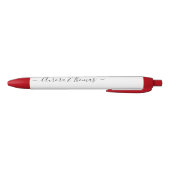 Editable Color Calligraphy Script Name Pen 黒ボールペン (ボトム)