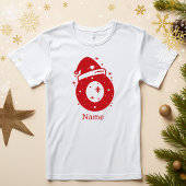 Editable Color Christmas Monogram Custom Name Tシャツ