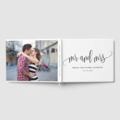 EDITABLE COLOR LOVELY Writhic LCC Mr.とMrs. ゲストブック (全面)