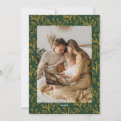 Editable Color Mistletoe Doodles 2 Photos Happy シーズンカード (裏面)