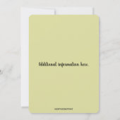 Editable Colourful Leaves Invitation 招待状 (裏面)