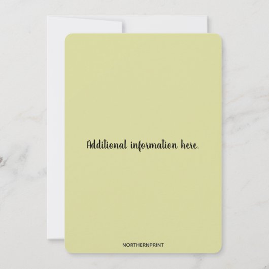 Editable Colourful Leaves Invitation 招待状 (裏面)