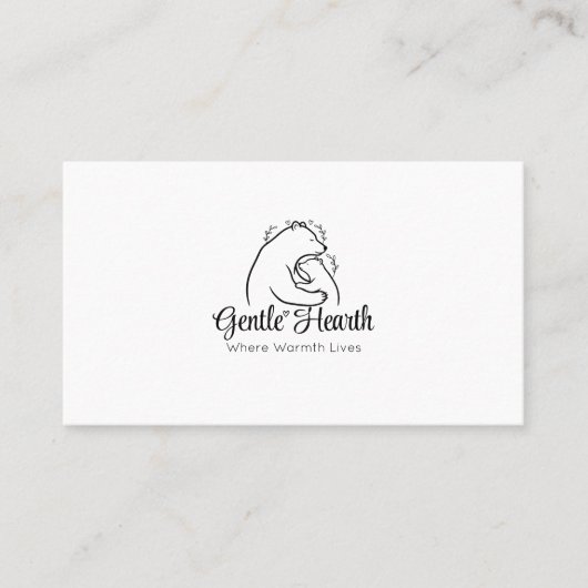 Editable Cozy Brand Business Card Template 名刺 (正面)