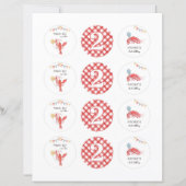 Editable Crawfish Cupcake Toppers (正面)