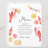 Editable Crawfish Menu Sign (正面)