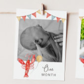 Editable Crawfish Monthly Photo Banner Card 招待状