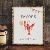 Editable Crawfish Party Favor Sign