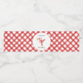 Editable Crawfish Water Bottle Labels ペットボトルラベル (シングルラベル)