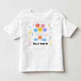 Editable Crayon Style – Balloon Bash Toddler トドラーTシャツ