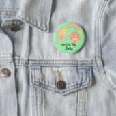 Editable Crayon Style – Fairy Mushroom Birthday 缶バッジ (インサイチュ)