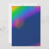 Editable Crayon Style – Solar System Birthday 招待状 (裏面)