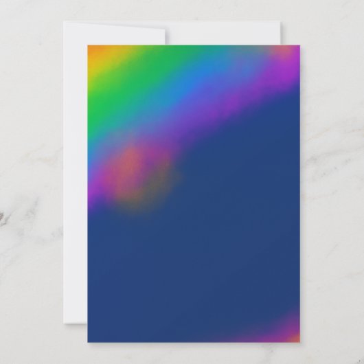 Editable Crayon Style – Solar System Birthday 招待状 (裏面)