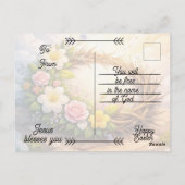 Editable Crown of Thorns Easter Postcard ポストカード (裏面)