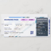 Editable Cruise Ticket Surprise Boarding Pass 招待状 (裏面)