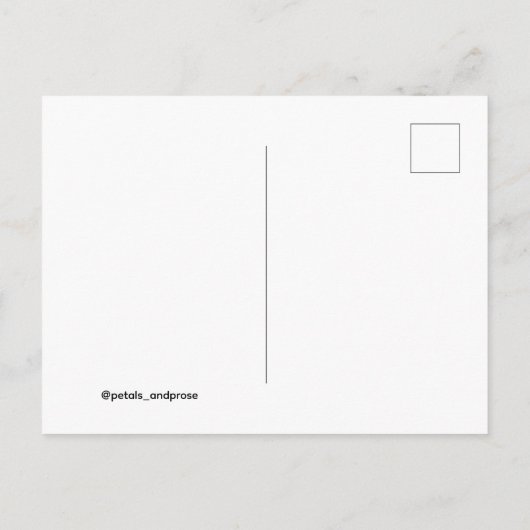 Editable Cute and aesthetic postcard ポストカード (裏面)