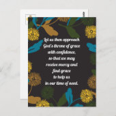 Editable Dandelion黒いVerポストカード ポストカード (正面/裏面)