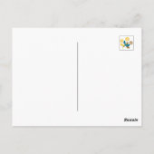 Editable Dandelion黒いVerポストカード ポストカード (裏面)