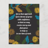 Editable Dandelion黒いVerポストカード ポストカード (正面)