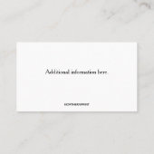 Editable Day Care 名刺 (裏面)