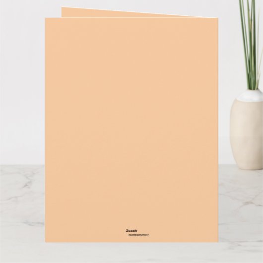 Editable Deer in the Woods Happy Holidays カード (裏面)