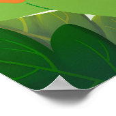 Editable Dinosaur Birthday Party Sign ポスター (角)