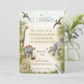 Editable Dinosaur Party Invite (0+) シーズンカード (スタンド正面)