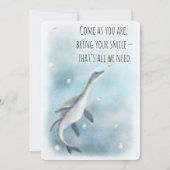 Editable Dinosaur Party Invite (0+) シーズンカード (裏面)