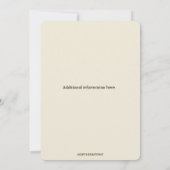 Editable Dragonfly and Trim 招待状 (裏面)