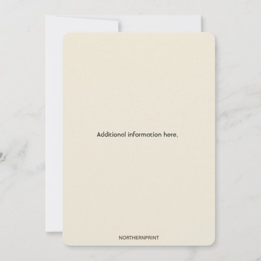 Editable Dragonfly and Trim  招待状 (裏面)