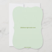 Editable Easter Brunch Egg Hunt Bunny and Tulips 招待状 (裏面)