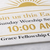 Editable Easter Church Invitation Sunday Service 招待状