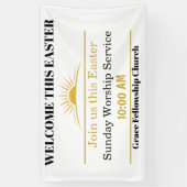 Editable Easter Church Welcome Banner 横断幕 (縦)