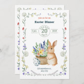 Editable Easter Potluck Invitation 招待状 (正面/裏面)